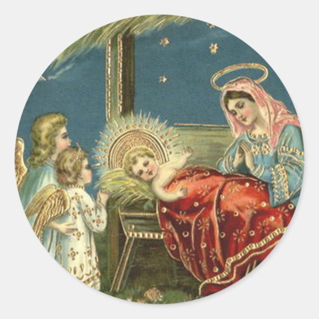 Adesivo Nativity Scene Bethlehem Ster Sticker (Frente)