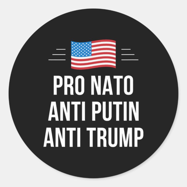 Adesivo Nato - Anti Putin - Anti Trump - (Frente)