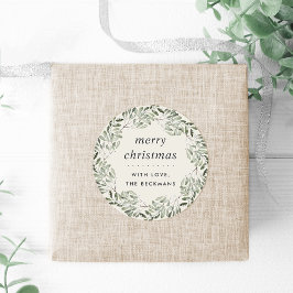 Adesivo Naturalmente Joyful | Verde | Natal personalizado