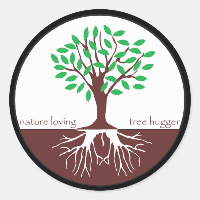 Adesivo Nature Loving Tree Hugger (Frente)
