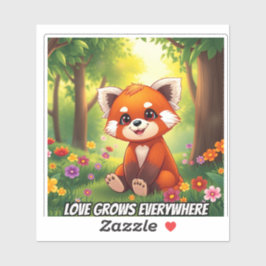 Adesivo Nature’s Hug in a Cute Red Panda