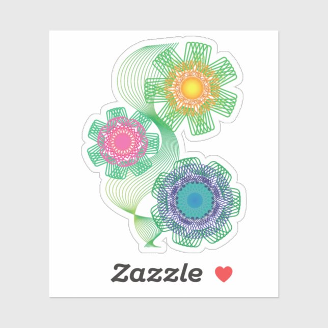 Adesivo Nature Shapes and Lines Patterns  (Folha)