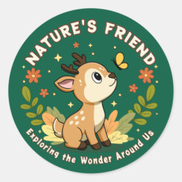 Adesivo Nature's Friend Cute Fawn Woodland Animal
