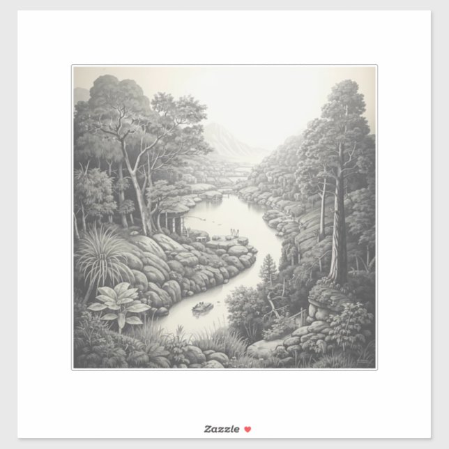 Adesivo Natureza 16. (Folha)