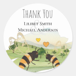 Adesivo Natureza Aproxima Casamento de Abelhas do Campo