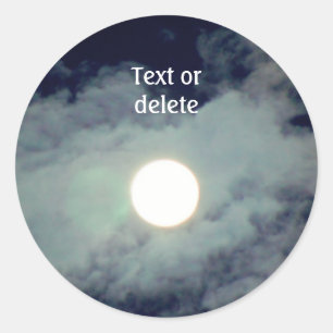 Adesivo Natureza das nuvens de lua completas personalizada