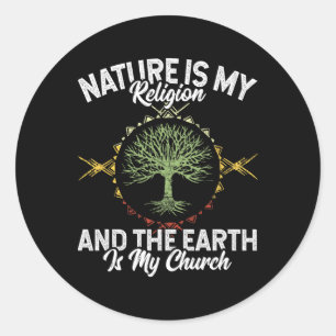 Adesivo Natureza É Minha Religião Terra É Minha Igreja Nat