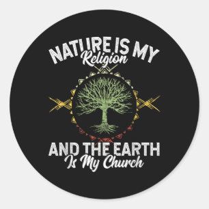 Adesivo Natureza É Minha Religião Terra É Minha Igreja Nat
