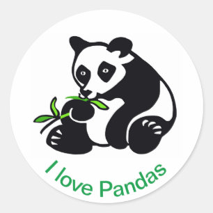 Adesivo Natureza - Eu adoro PANDAS - Vida Selvagem -