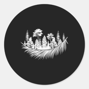 Adesivo Natureza Floresta Plantas Árvores Acampamento Tril