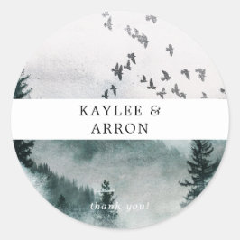 Adesivo Natureza - Florestas e Aves Obrigado