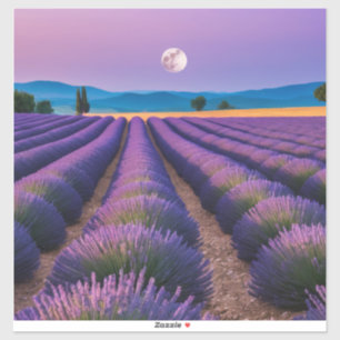 Adesivo Natureza lavanda no exterior Paisagem pacífica