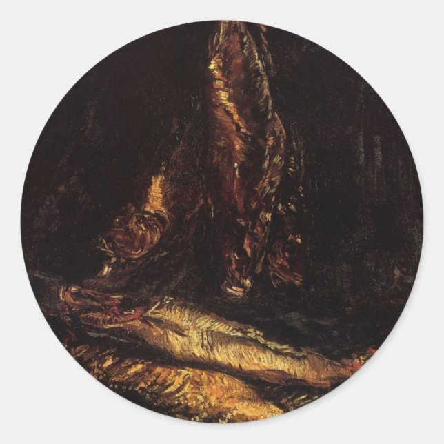 Adesivo Natureza Morta com Bloaters de Vincent van Gogh (Frente)
