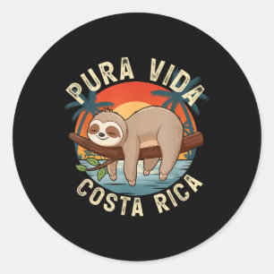 Adesivo Natureza Tropical Sunset Sloth Costa Rica Pura Vid