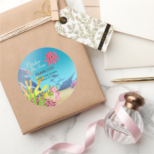 Adesivo Naufrágio sob o Chá de fraldas do mar