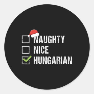 Adesivo Naughly Nice Hungria Papai noel Natal Gif