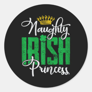 Adesivo Naughn Irish Princess Dia de São Patrício Ireland