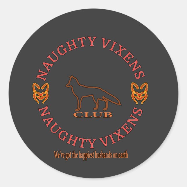 Adesivo Naughn Vixens Club (Frente)