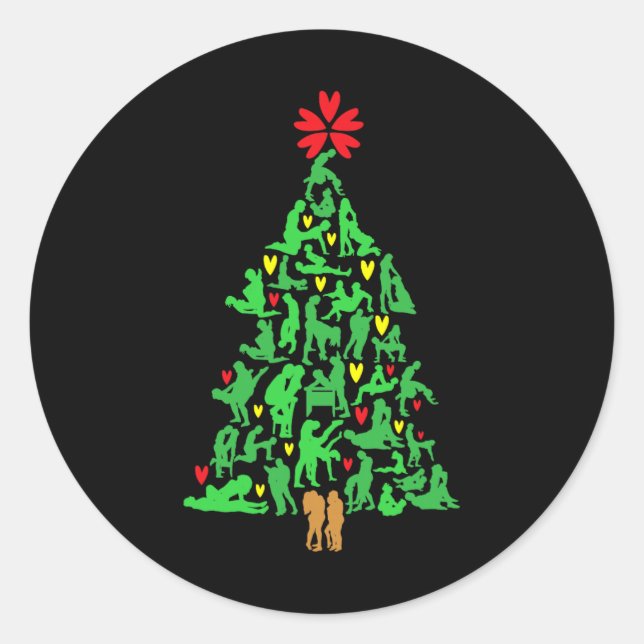 Adesivo Naughty Xmas Ornaments Kamasutra Adult Humor Chris (Frente)