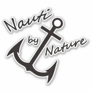 Adesivo Nauti por Nature Nised Anchor Vinyl Sticker