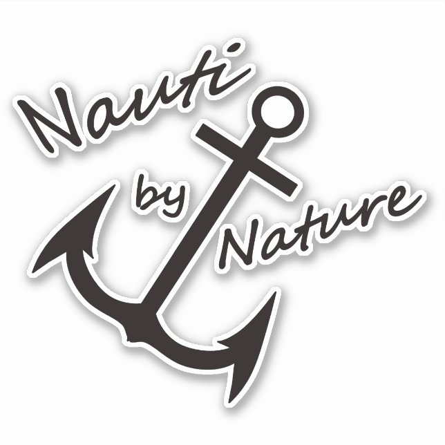 Adesivo Nauti por Nature Nised Anchor Vinyl Sticker (Frente)