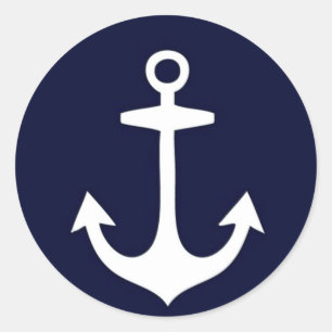 Adesivo Náutico do azul marinho e o branco inspirado
