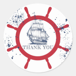 Adesivo Náutico Obrigado Favor