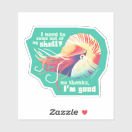 Adesivo Nautilus Introduzido - autocolante médio