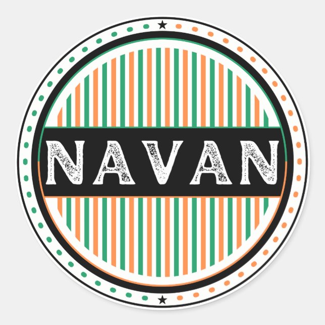 Adesivo Navan City Pride Emblem – Irish Identity (Frente)