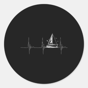 Adesivo Navegação À vela Pulsação Pulsação Ekg Barco Pulso