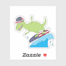 Adesivo Navegação no Dinossauro da Bandeira Americana