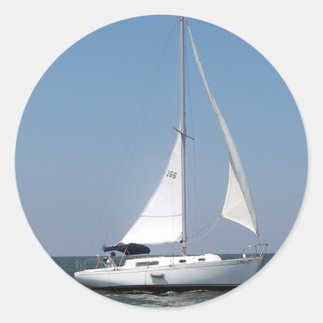 Adesivo Navegação no lago Pontchartrain Stickers (Frente)