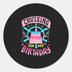 Adesivo Navegando no Meu Aniversário Viagem de Cruzeiro Di