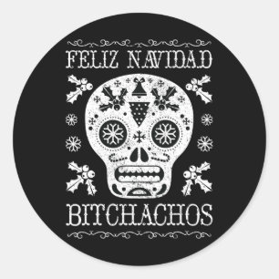 Adesivo Navidad Bitchachos Engraçado Casca Natal Presente