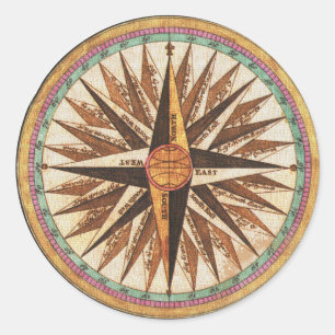 Adesivo Navigação do navegador do compasso do navio
