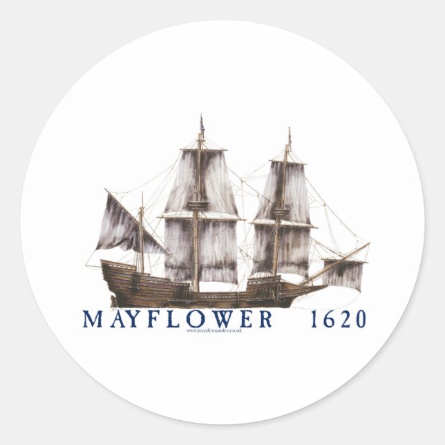 Adesivo navio de 9 mayflower (Frente)