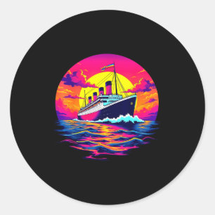 Adesivo Navio de Carga Vintage Titanic Barco Taxa de Viage