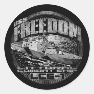 Adesivo Navio de combate Litoral Freedom Sticker