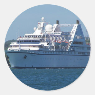 Adesivo Navio de cruzeiros que sae de Mahon