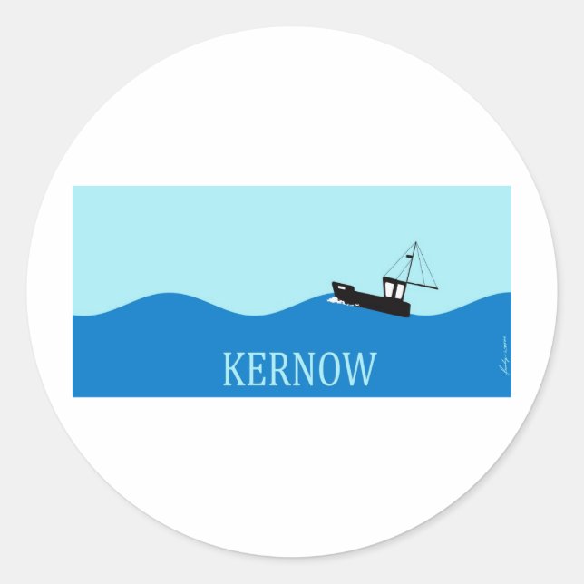 Adesivo Navio de pesca Kernow (Frente)