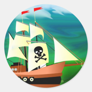 Adesivo Navio de pirata