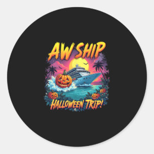 Adesivo Navio do Grupo de Esquadrão Viagem de Halloween Fa