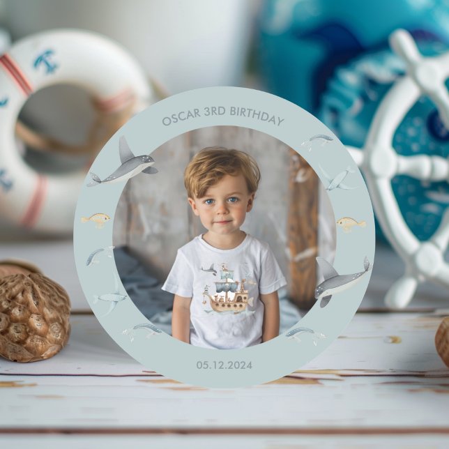 Adesivo Navio Pirata com Festa de Crianças Animais (Criador carregado)