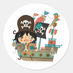 Adesivo Navio Pirata e Pirata