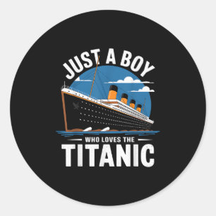 Adesivo Navio Titanic Apenas um Menino que Ama o Cruzeiro 