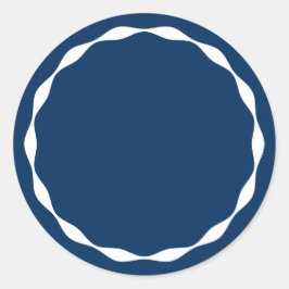 Adesivo Navy Blank Circle Custom Spice Container Sticker