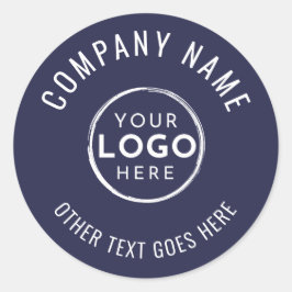 Adesivo Navy Blue Minimalist Company Logo