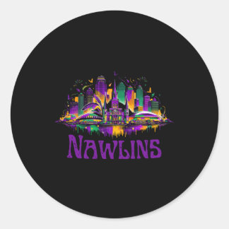 Adesivo Nawlins New Orleans Cityscape Mardi-gras Souvenir 