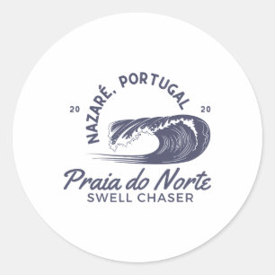 Adesivo Nazaré Portugal Surf de Grandes Ondas Caçador de O