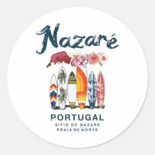 Adesivo Nazaré Portugal Surf Vintage _4